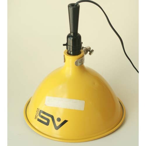 vintage yellow industrial wall  lamp