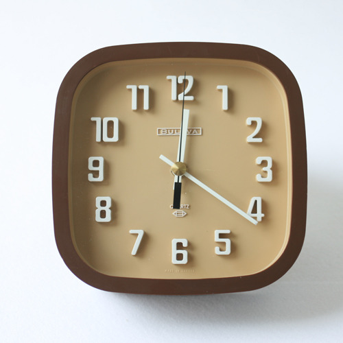 vintage bulova wall clock 