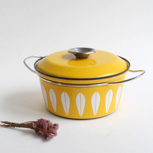 vintage cathrineholm pot (yellow)