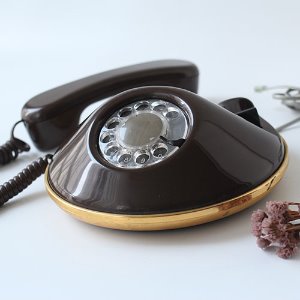 vintage circle dial phone