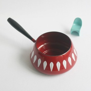             vintage cathrineholm fondue pot (RED)